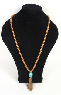 Halsband brunt Buddha (1 st)