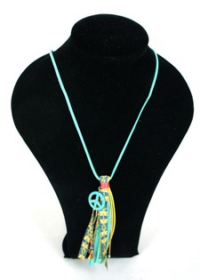 Turkos Halsband Ibiza-stil (1 st)