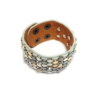 Lyxigt Brett Armband med Silvernitar (1 st)