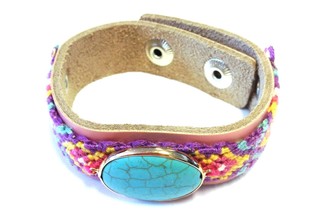 Lyxigt Rosa Armband Ibiza-Style (1 st)