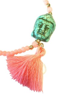Rosa Buddha-armband Ibiza-stil (1 st)