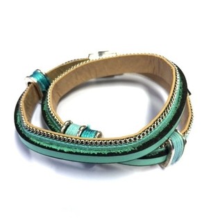 Lyxigt Armband Turkos Ibiza-stil (1 st)