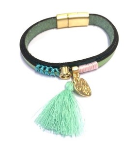Lyxigt Armband Grönt Hjärta (1 st)