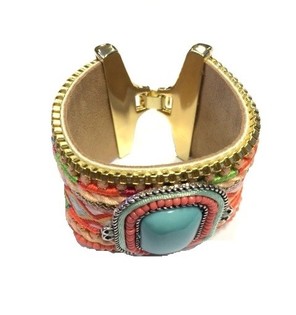 Lyxigt Ibiza-armband - Rosa (1 st)