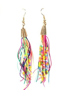 Pärlörhängen Multicolor Ibiza-stil (1 st)