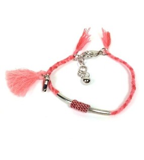 Fl&auml;tat Ibiza-armband Rosa (1 st)