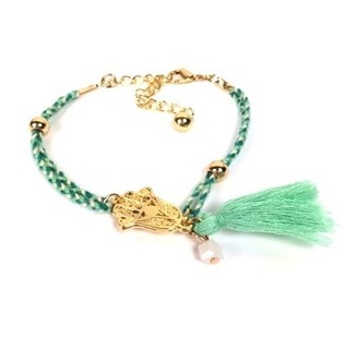 Fl&auml;tat armband bl&aring;/vit (1 st)