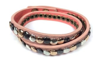 Rosa Ibiza-armband (1 st)