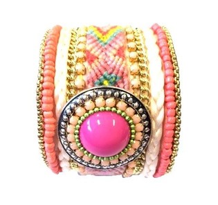 Lyxigt Brett Armband Laxrosa (1 st)
