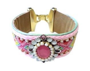 Ibiza-armband Rosa/Fuchsia (1 st)