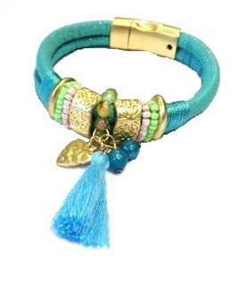 Ibiza-armband Turkos (1 st)