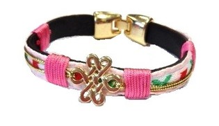 Rosa Ibiza-armband (1 st)