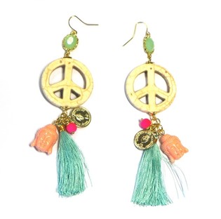 &Ouml;rh&auml;ngen med Peace-m&auml;rke Ibiza-stil (1 st)