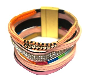 Ibiza Look Armband Rosa (1 st)