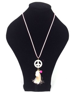 Ibiza-look Halsband Laxrosa Peace Buddha (1 st)