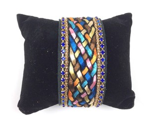 Ibiza-armband Blått (1 st) - Magnetlås
