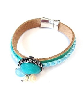 Turkost Ibiza-armband (1 st)