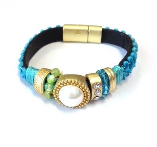 Ibiza-armband Blått (1 st)