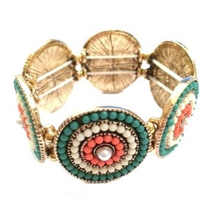 Lyxigt elastiskt armband i Ibiza-stil (1 st)