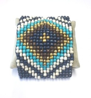 Aztek Armband Blått (1 st)