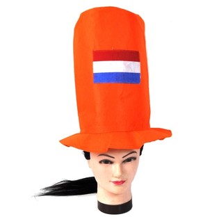 Hög orange cylinderhatt (24 st.)