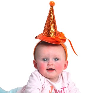 Diadem med Orange Hatt (12 st)