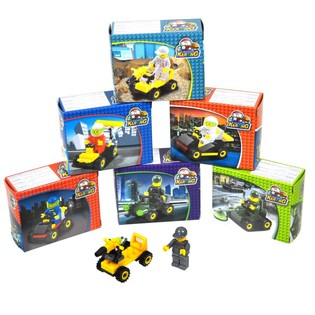 BRICKS Byggklossar Leksaksbilar (9 delar)