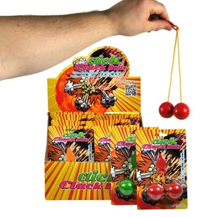Click Clack-bollar i Display (12 st)