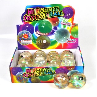 Blinkande studsbollar med ljus (12-pack)