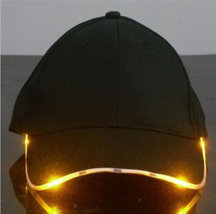 LYSANDE LED-KEPS / PARTY CAPS - F&Auml;RG: ORANGE (12-pack)