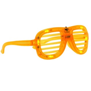 SHUTTER SHADES LED-GLAS&Ouml;GON MED BELYSNING - F&Auml;RG: GUL (12-pack)