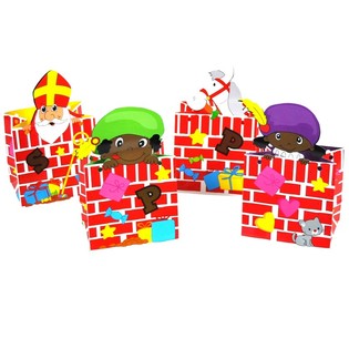 Set med 4 Godissk&aring;lar Sinterklaas (12 set)