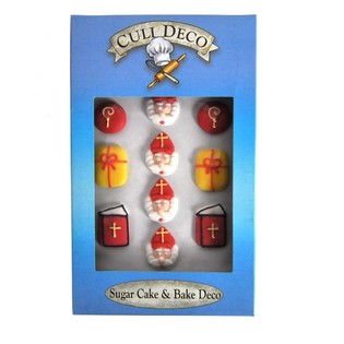Sinterklaas &Auml;tbara Cupcake-dekorationer (12-pack)