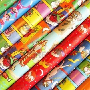 Sankt Nikolaus Sinterklaas Presentpapper Rullar 250 x 50 cm (5-pack)