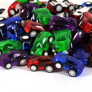 Mini friktionsbil 5 cm (25-pack)