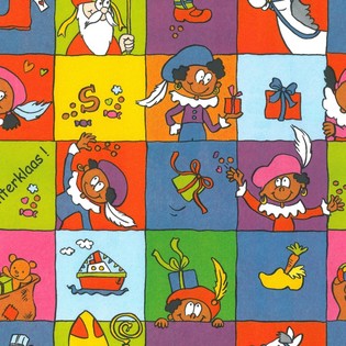 *** BEGRÄNSAT ANTAL *** MEGA-RULLE PRESENTPAPPER SINTERKLAAS 250 METER !!!
