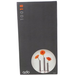 QDO - Rostfria Vaser f&ouml;r 1 Blomma, Set om 3 (1 set)