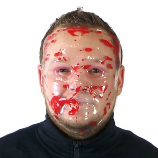 BLODIG ANSIKTSMASK (12-pack)