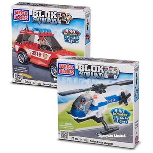MEGA BLOKS - BRANDPATRULL-SUV & POLISHELIKOPTER (2-pack)