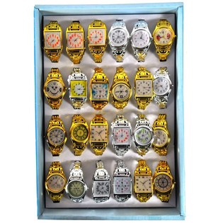 3D-leksaksklockor i display (24 st)