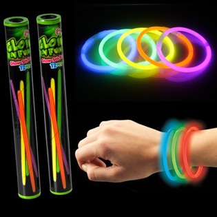12-pack Glowsticks Lysstavar i R&ouml;r (22 r&ouml;r)