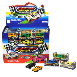 Die-Cast Leksaksbilar i Display (60 st.)