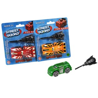 Leksaksbil med Startnyckel p&aring; Kort (12-pack)