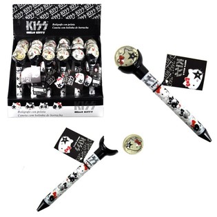 HELLO KITTY - 2-I-1 STUDSBOLL & KULSPETSPENN - SVART (24 st)