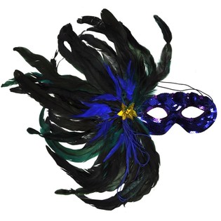 &Ouml;gonmask med fj&auml;drar - Modell 6 (4-pack)