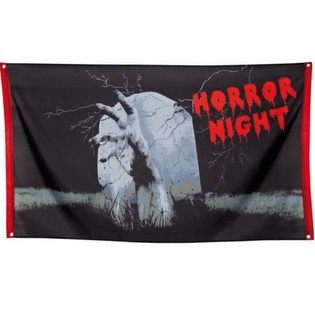 Stor Horror Night-banderoll 150 x 90 cm (7-pack)