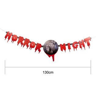 BOKSTAVSGIRLAND "HORROR NIGHT" 130 CM (2-pack)