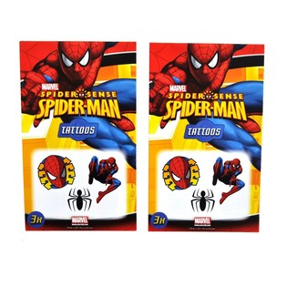 3-delade Marvel-tatueringar - Modell: Spider-Man (50 st)