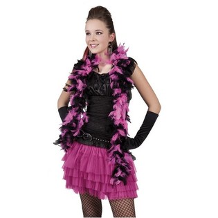 Svart/Rosa Boa för Prinsessor 180 cm (6-pack)