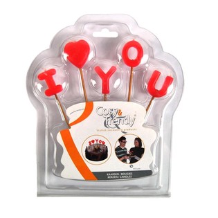 I LOVE YOU-LJUS P&Aring; BLISTERKORT (12 st.)